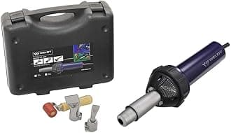 Weldy 1600W Professional Hot Air Equipment Hot Blast Torch Overlap Air Welding Gun Welder Pistol Tool Hot Air Gun, Variable Temperature with Heating Tube Protection 120V