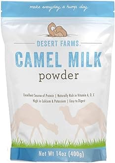 Organic Whole Camel Milk Powder Certified PALEO and KETO Allergen Free Non-GMO Easy to Mix Powder Milk - Excellent Replacement For Goat and Soy Milk - Packaged In The USA (400 Grams)