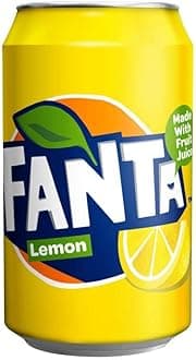 Fanta Icy Lemon Soft Drink Can 330 ml (Pack of 24)