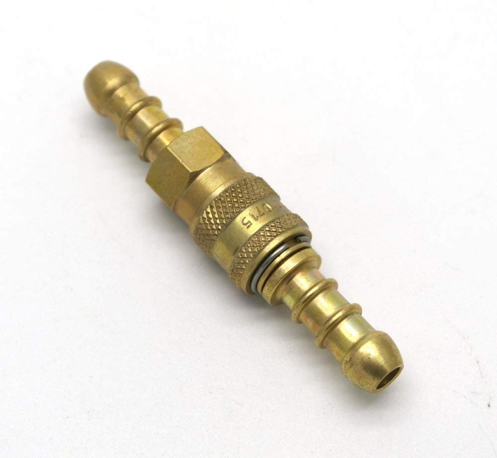 Inline Quick Release Fitting Coupling for 8mm i/d Propane/Butane Gas Hose