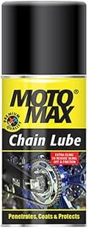 Motomax Chain Lube Aerosol Spray 100 ml |Provides Lubrication and corrosion protection of Chain & sprockets for Bikes, Motorbikes, Cars| Avoid Sling Off & Prevent Chain breakage | Extended Chain Life