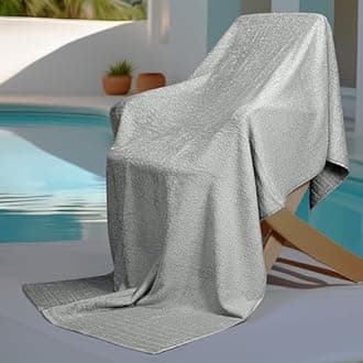 - Pack of 1 Jumbo Bath Sheet 40 x 80 Inches, Extra Large & Light Weight, Quicker to Dry, 100% Cotton, Super Soft & Absorbent, Perfect to Wrap Yourself in, Cool Grey