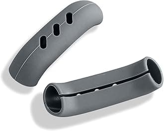 2Pcs Silicone Assist Grip Holder, Cast Iron Skillet Handle Covers Heat Resistant, Non Slip Pot Grip Sleeve, Hot Handle Holder Wok for Frying Pans Griddles, 3'' (Gray)