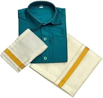 Bhandari Fashion Boys Traditional Dhoti & Shirts Set