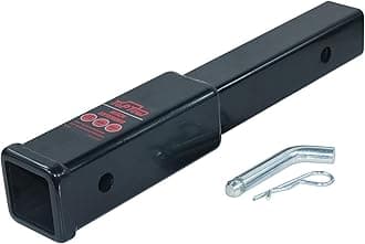TOPTOW Hitch Extender, Fits for 2 inch Receiver, 12 inch Extension Length, with 5/8 inch Hitch Pin