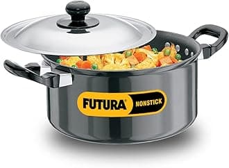 Futura Q33 Stewpot with Steel Lid, 3.17 quarts, Black