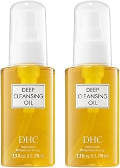 Deep Cleansing Oil Small 2 pack, Facial Cleansing Oil, Makeup Remover, Cleanses without Clogging Pores, Residue-Free, Fragrance and Colorant Free, All Skin Types, 2.3 fl. oz.