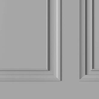 Rasch Dimension Panel Wallpaper - Modern Wallpaper for Living Room, Bedroom, Fireplace - Decorative Luxury Wall Paper with Realistic Beaded Panel Design & 3D Effect (Grey)