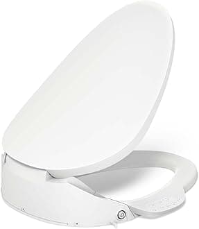 KOHLER K-4108-0 C3 230 Elongated Bidet Toilet Seat with Touchscreen Remote Control, White
