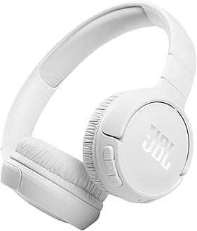 JBL Tune 510BT Wireless On Ear Bluetooth Headphones - White