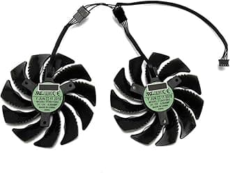 88MM T129215SU PLD09210S12HH 4Pin Cooling Fan for Gigabyte GTX 1050 1060 1070 960 RX 470 480 570 580 Graphics Card Cooler Fan (2 PCS)