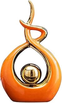 Home Decor Modern Abstract Art Ceramic Statue Table Decorations for Dining Room Living Room Office Centerpiece