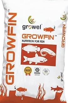 Logarithm Growel Fish Food, Floating Pellet Feed for Fishes,Turtile &Other Aquatic Pets 4Mm,10 Kg, Senior, 1 Count