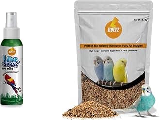Boltz Antibacterial Bird Litter Spray (200Ml) & Bird Food for Budgies - Mix Seeds (1.2 KG)