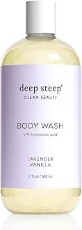 Deep Steep Body Wash with Hyaluronic Acid for Optimal Skin Hydration 17oz (Lavender Vanilla)