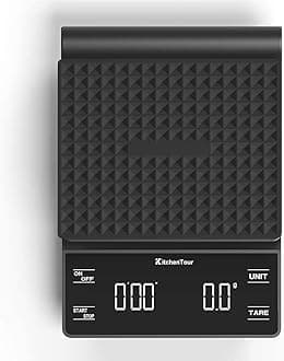 Coffee Scale with Timer 3kg/0.1g High Precision Pour Over Drip Espresso Scale with Back-Lit LCD Display?No Batteries?
