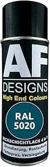Alex Flittner Designs Rust Protection Paint 4-in-1 RAL 5020 Ocean Blue Metal Protective Paint Spray Rust Protection Paint Spray Can