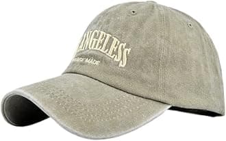 Vintage Baseball Cap Embroidery Los Angeles Washed Denim Trucker Cap 100% Cotton Sun Hat for Men Women Adjustable