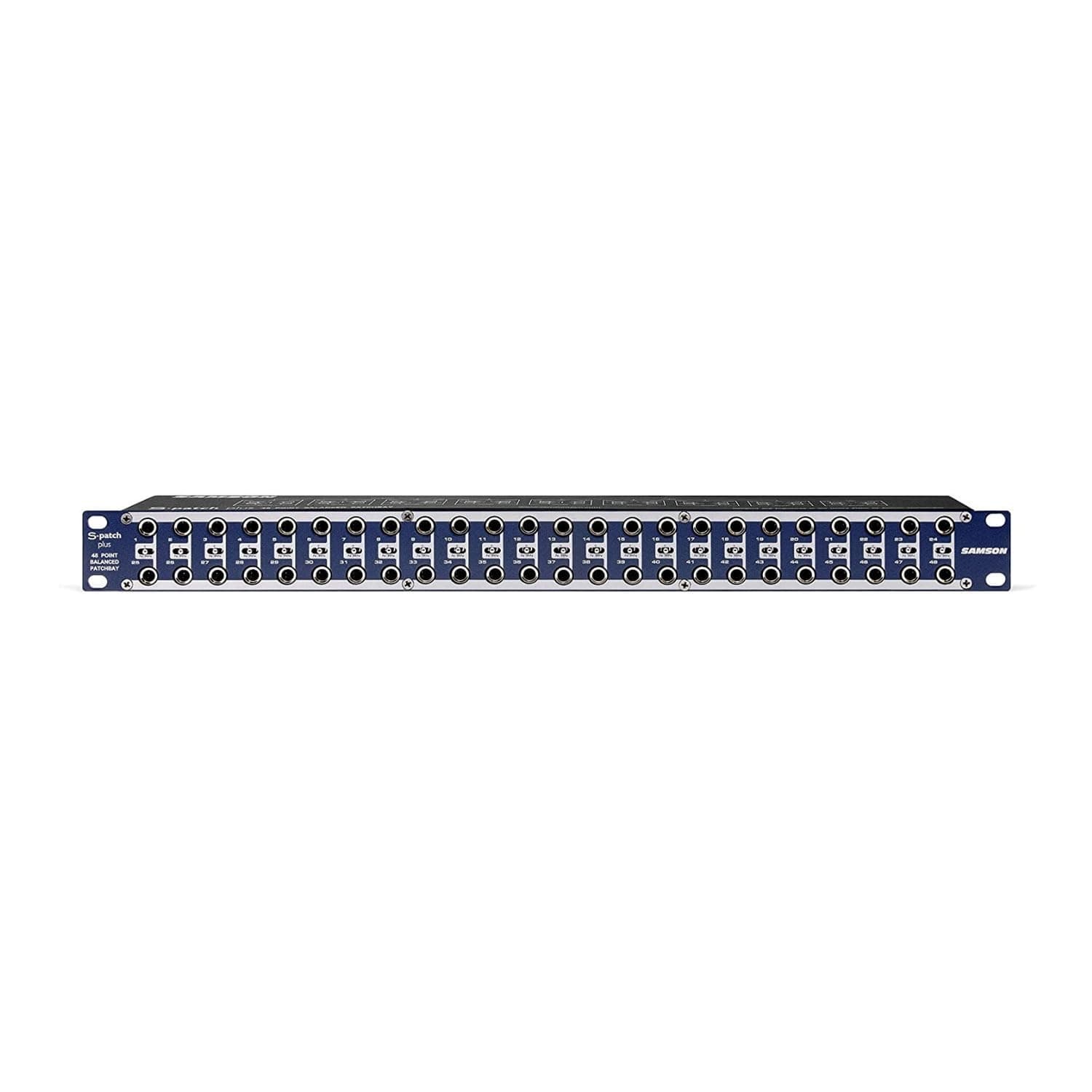 Samson S-Patch Plus 48-Point Audio Patch Bay with 1/4-Inch Phone Connections