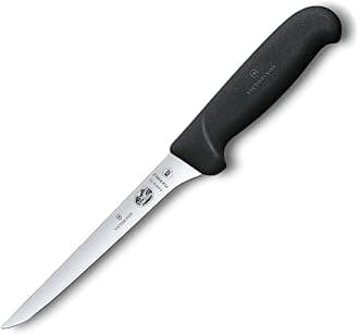 Swiss Army Cutlery Fibrox Pro Boning Knife, Flexible Blade, 6-Inch, Black