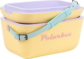 Polarbox Portable Cooler - Mini Cooler 20L, Beach Cooler, Small Portable Cooler, Vintage Cooler, Adjustable Handle, Polarbox Cooler, Portable Mini Cooler