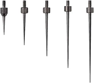 Needle Point Contact Points Set R0.3 for Depth Gauge Dial Indicator M2.5 Thread (13/22/30/40/50 mm Long)