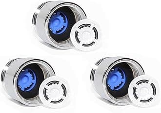 LOWENERGIE Pack of 3 Shower Hose Flow Regulator Restrictor Water & Energy Saving 6 & 8 Litre per min