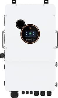 12KW Hybrid Solar Inverter 48V DC 120 Volt to 240 Volt AC Split- Phase Pure Sine Wave Inverter with MPPT Solar Charger Controller (12KW) for 48V Battery Home Storage