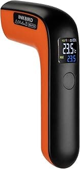 Digital Infrared Thermometer Gun INK-IFT02, Non-Contact Industrial Thermometers, IR Laser Temperature Gauge, ℃ Display, Fast 0.5s Reading Auto Off One-Key Operate for Grilling, Car Maintenance