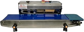 Sonic Industries FR900 Horizontal Band Sealer | 220V Voltage | capacity 2kg | Sealing Width 8-10mm | Speed Up to 12m/min | Ideal for Food Packets, Vacuum Bags, Plastic Covers, Pouches