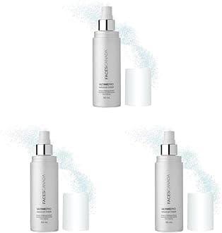 FACESCANADA Ultime Pro Makeup Fixer, 50 Ml | Long Lasting Makeup Setting Spray | Keeps Makeup Intact | Hydrates, Soothes & Refreshes Skin | Hyaluronic Acid & Vitamin E Enriched | No Alcohol, 3 Pieces