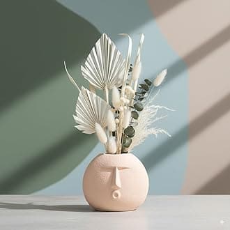 Sponsored Ad - Face Ceramic Vase for Home Décor | Office or Living Room (Blowing Kiss Beige)
