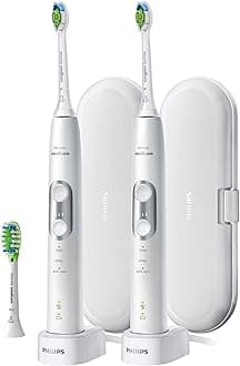 Philips Sonicare 6100 ProtectiveClean Rechargeable Toothbrush, White (2 pk.)
