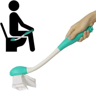 Toilet Aid Wiper Self Assist Bathroom Bottom Butt Wipe Helper Wand Long Reach Comfort Wipe Tool Paper Tissue for Pregnant After Surgery Seniors Arm Handicap Bariatric, Multi