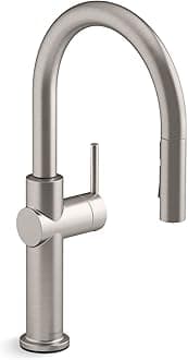 Kohler K-22972-VS Crue Kitchen Sink Faucet, Vibrant Stainless