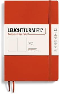 LEUCHTTURM1917/Leuchturm Notebooks Softcover Medium (A5) Fox Red Softcover Medium (A5) Solid 367265