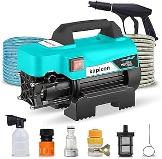 KP-5 2000W High Pressure Wash150 Bar, 6.5 LPM Flow, 8m Hose | Portable Electric Car & Home Washer Bike & Home Cleaning,Spray Gun, Nozzles & Accessories