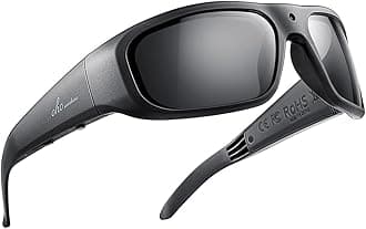 OhO Sunshine: Equipped with camera glasses, ultra-thin 1080P smart glasses, and UV400 sunglasses lens, suitable for outdoor sports, Black + Black Lens