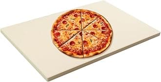 Pizza Stone for Oven 20'' Large Pizza Stone For Grill Baking Stone Cordierite Bread Stone Ideal for Baking Different Sizes of Pizzas or Bread Rectangular 20''x13.5''