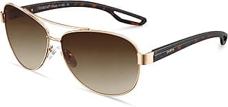 Polarized Sunglasses for Women UV Protection Ultra-Lightweight Comfort Metal Frame Driving Glasses CA3210