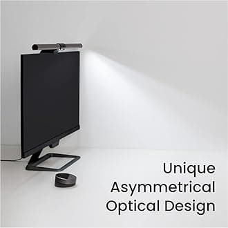 BenQ ScreenBar Halo Monitor Light, Screen Bar, Halo USB Light, Desk Light, Wireless Remote Control, Automatic Dimming, Indirect Lighting Mode, High Color Rendering