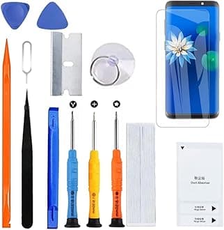 Display Screen for Samsung Galaxy S9 Plus TFT G965F G965U G965W LCD Screen Replacement Assembly Kit(Black with Frame,Not Curved Screen)