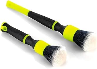 Detail Factory - TriGrip Ultra-Soft Detailing Brush Set - Scratch-Free Cleaning for Exterior, Interior Panels, Emblems, Badges, Gauges, Infotainment Screen - Octane Ectoplasm