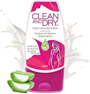 Clean & Dry| Daily Intimate wash| Hygiene Wash for Women, Vaginal Wash | Anti-Bacterial and Prevents infections | Restores pH Balanace| 90ml