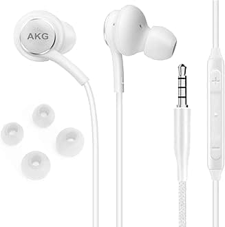 Genuine Original White In Ear Headphones/Stereo Headset/Handsfree Kit/Hybrid Headphones 3.5mm Including Mic For ALL Devices