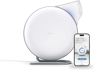 Atem Desk White Portable Air Purifier – German-Crafted, Superior Virus & Pollutant Filtration, Compact Design for Home & Office