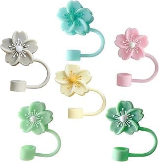 Silicone Straw Caps for 10mm Tumblers | Reusable Dust-Proof Toppers Fits Stanley 30oz & 40oz Cups Large Handle Model (pink 3pack)