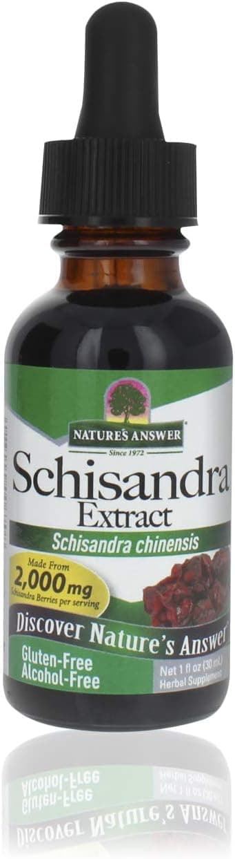 Nature Answer Schisandra Berry 30ml Extract, Digestion Function Support, Supports Cognitive Improvement, Natural Stress Reliever