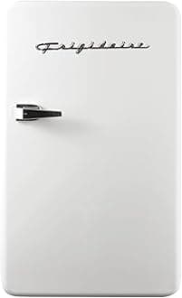 Retro Compact Refrigerator with Chiller, 3.2 cu ft Countertop Fridge, Built-In Bottle Opener, Rounded Corners, Premium, for Office, Bedroom, Dorm Room, Cabin, 18.5D x 20W x 31.5H (White)