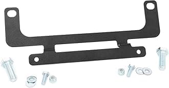 Rough Country Winch Fairlead License Plate Mount| Roller Fairlead - RS139, Black
